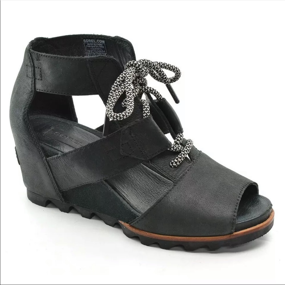 Sorel Joanie II modern lace up wedge sandals
